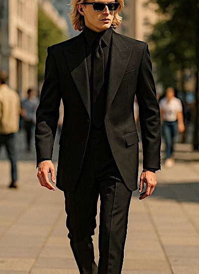 Black Avantgarde Suit